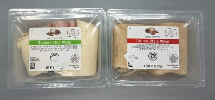 Park Street Deli Wraps: Italian-Style Wrap + Turkey Club Wrap