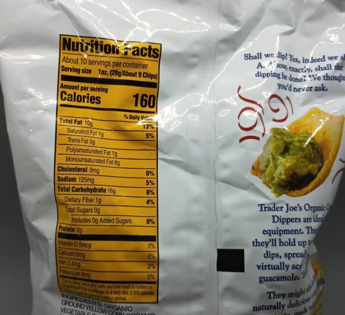 Trader Joe's Organic Corn Chip Dippers