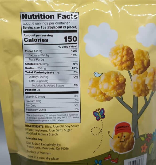 Trader Joe's Sweet and Salty Umami Crunchies Rice Crackers