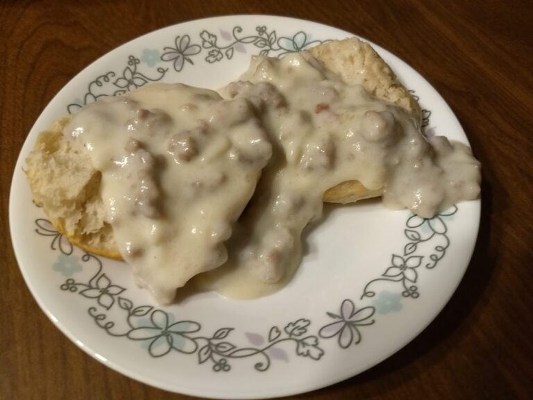 All-Aldi Biscuits and Homemade Sausage Gravy Recipe