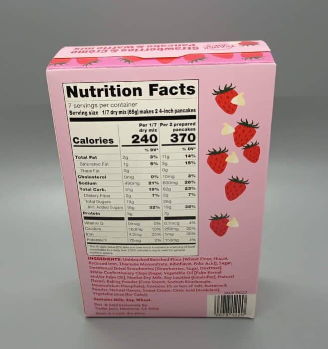 Trader Joe's Strawberries and Créme Pancake and Waffle Mix