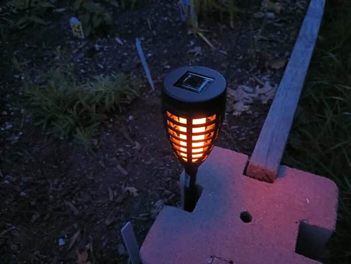 CASALUX 6-Pack Solar Flame Effect Torch