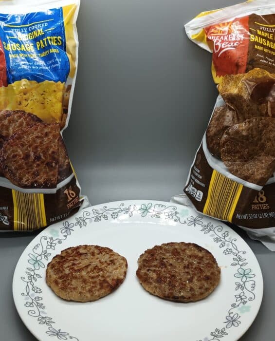 Breakfast Best sausage patties -- cooked