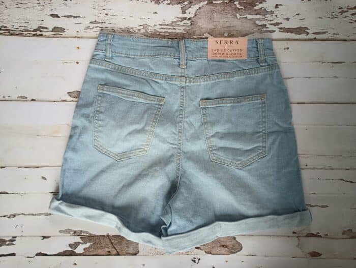 Serra Ladies Cuffed Denim Shorts