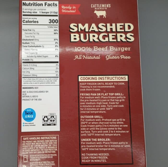 Cattleman's Ranch Smashed Burgers