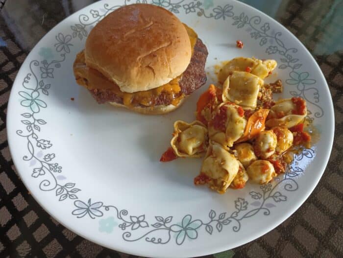 Cattlemen's Ranch Smashed Burgers + Pasta Salad