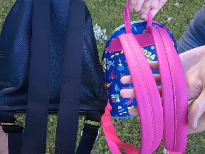 Aldi Licensed Disney Mini Backpacks vs. Loungefly Mini Backpacks