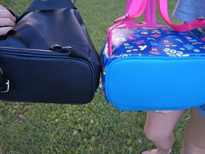 Aldi Licensed Disney Mini Backpacks vs. Loungefly Mini Backpacks