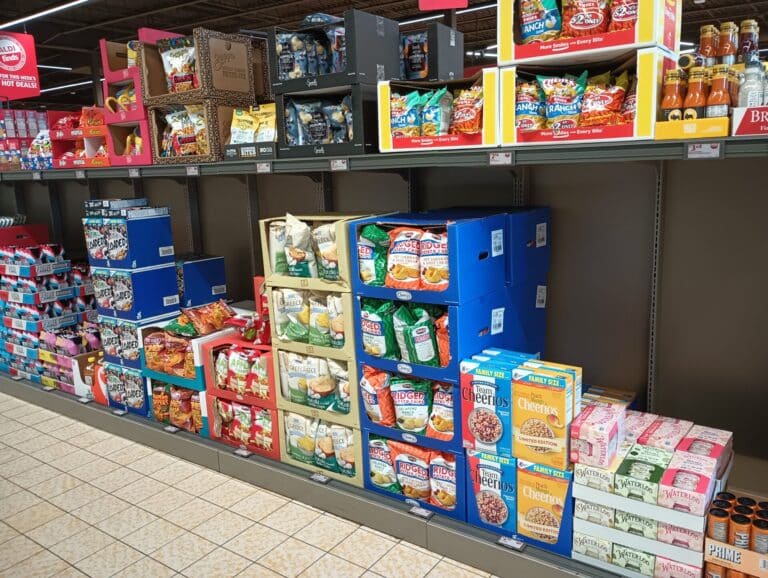 Aldi Find food aisle