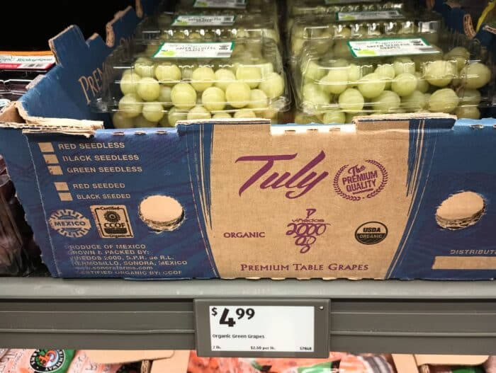 Trader Joe's produce at Aldi