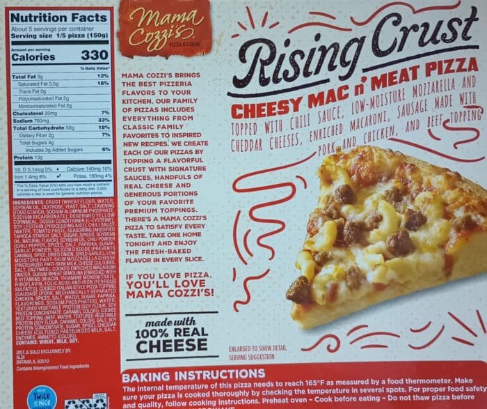 Mama Cozzi's Rising Crust Cheesy Mac n' Meat Pizza