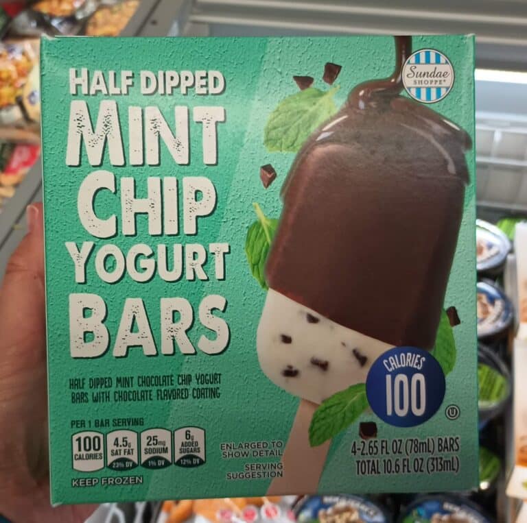 Sundae Shoppe Half Dipped Mint Chip Yogurt Bars