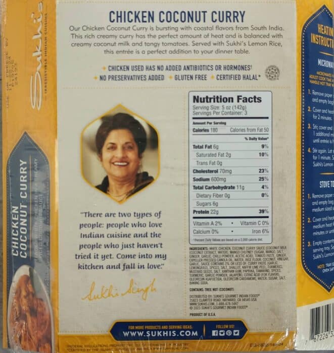 Sukhi's Chicken Coconut Curry