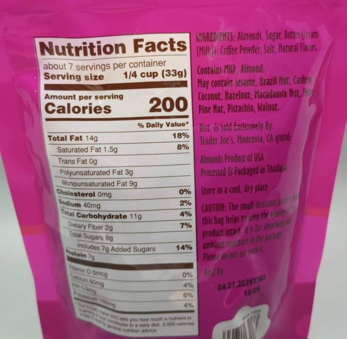 Trader Joe's Caramel Coffee Almonds