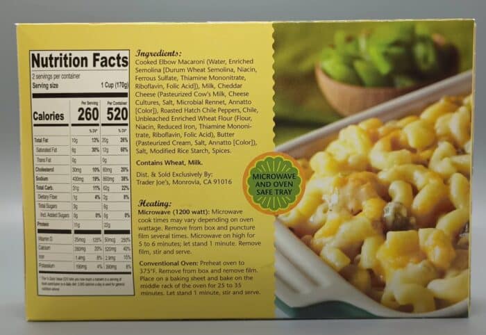 Trader Joe's Hatch Chile Mac and Cheese 2