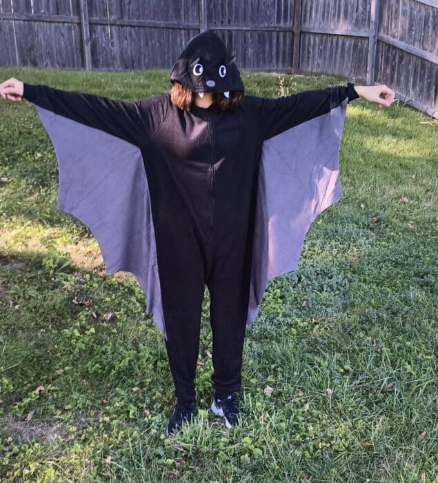 Aldi Ladies'-Men's Bat Halloween Onesie 4