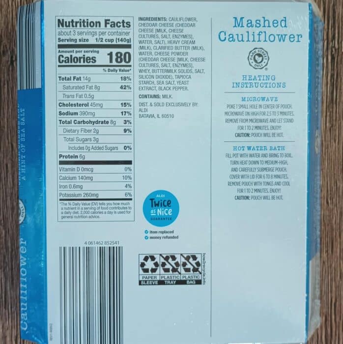 Park Street Deli Mashed Cauliflower 2