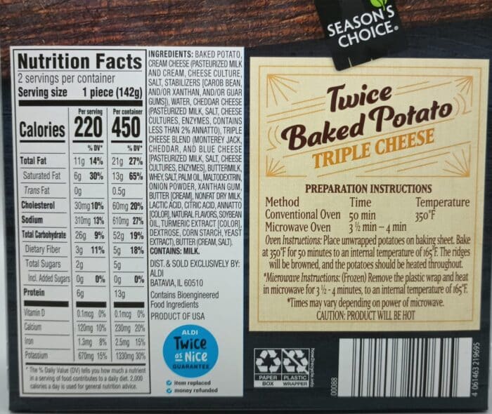 Season's Choice Twice Baked Potatoes 2