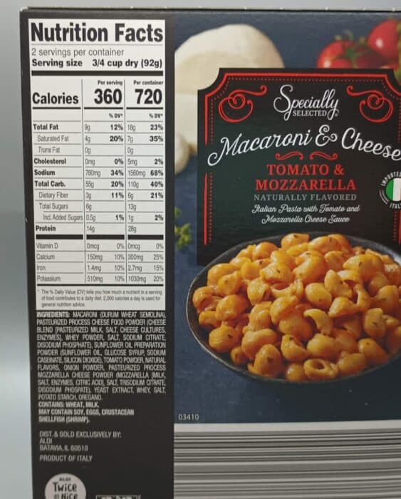 Specially Selected Tomato & Mozzarella Macaroni & Cheese
