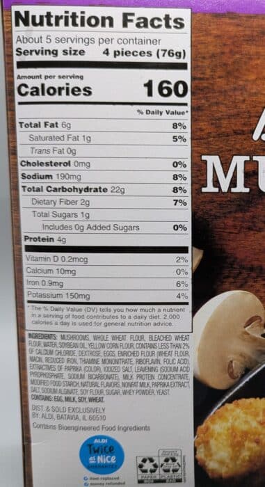 Appetitos Breaded Mushroom Bites