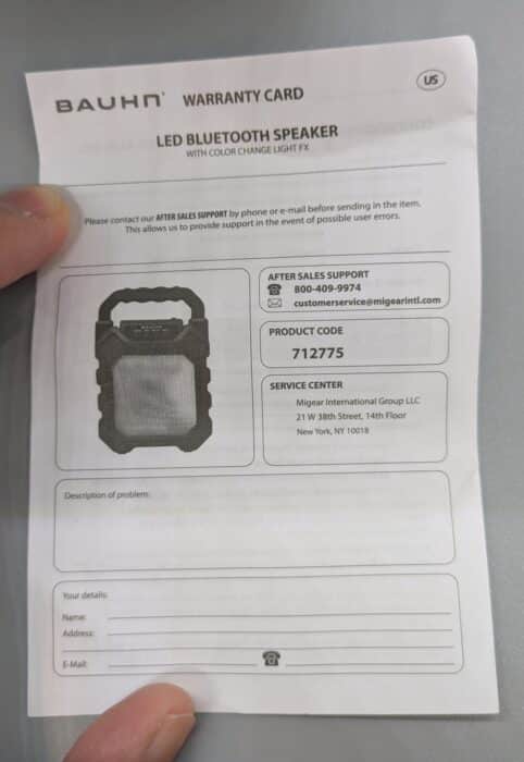 Bauhn LED Bluetooth Speaker