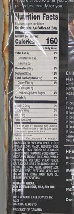 Specially Selected Stone Oven Baked Artisan Flatbread