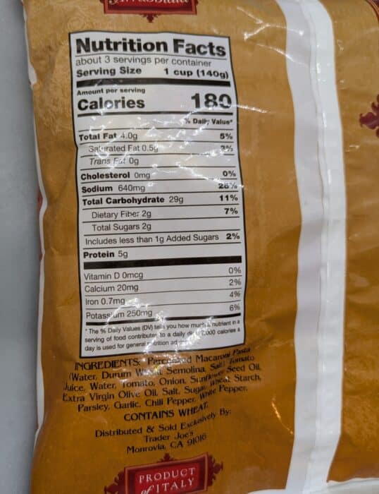 Trader Joe's Penne Arrabbiata
