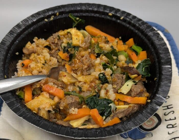Whole and Simple Korean Inspired Beef Grain Bowl
