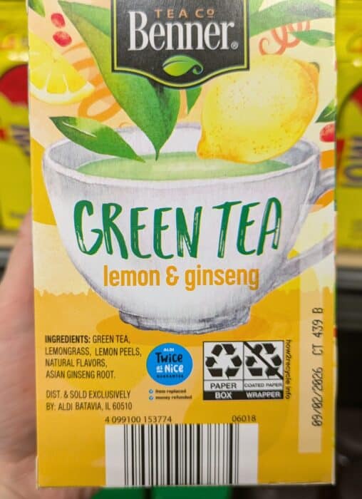 Benner Tea Co. Lemon and Ginseng Green Tea