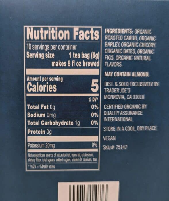 Trader Joe's Organic Roasted Herbal Tea 