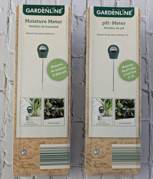 Gardenline Moisture Meter and Gardenline PH Meter 2
