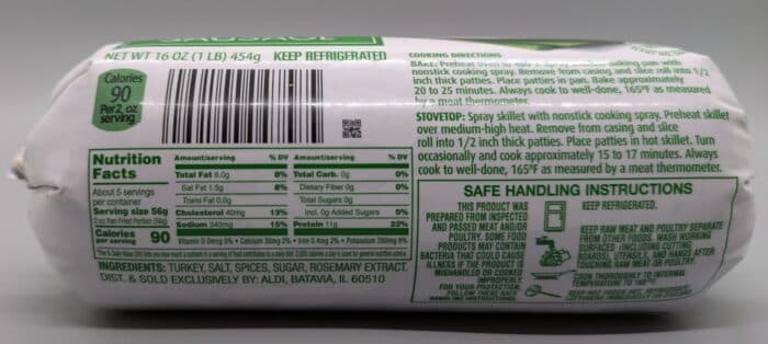 Kirkwood Mild Turkey Breakfast Sausage