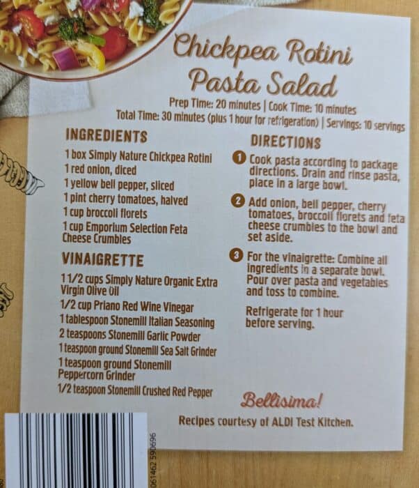 Simply Nature Chickpea Rotini