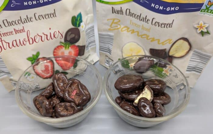 Simply Nature Dark Chocolate Covered Freeze Dried Strawberries and Bananas