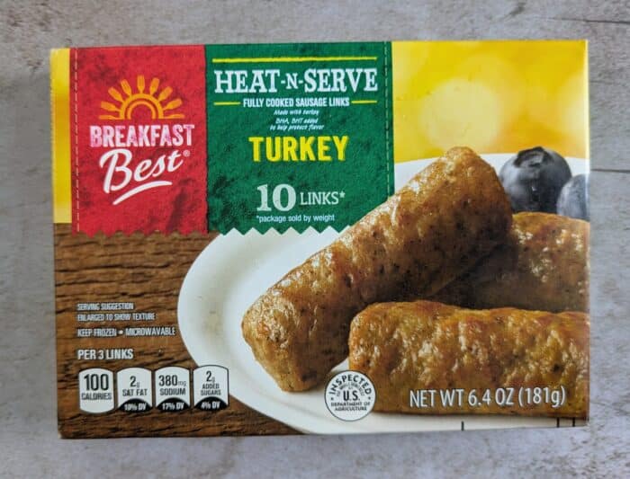 Breakfast Best Heat and Serve Turkey Links