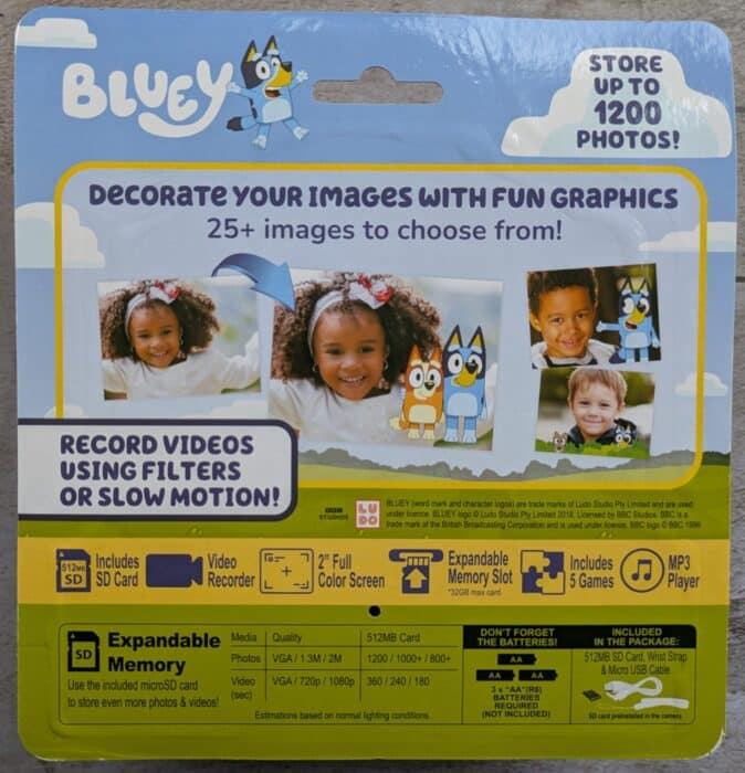 Bluey Digital Camera