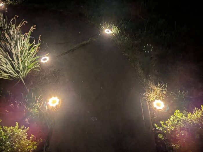 Belavi 4-Pack Solar Disc Lights
