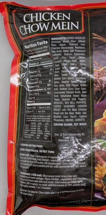 Trader Joe's Chicken Chow Mein