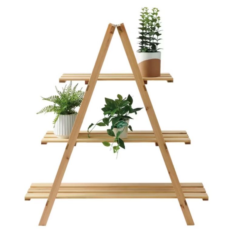 Belavi Wooden Plant Ladder Stand