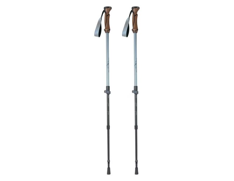Cork Trekking Poles Blue