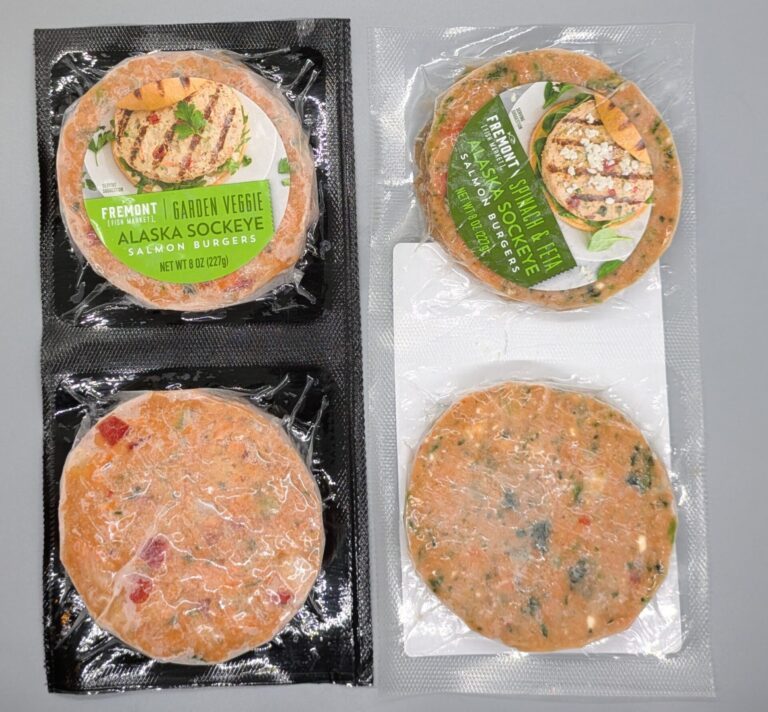 Fremont Fish Market Alaska Sockeye Salmon Burgers