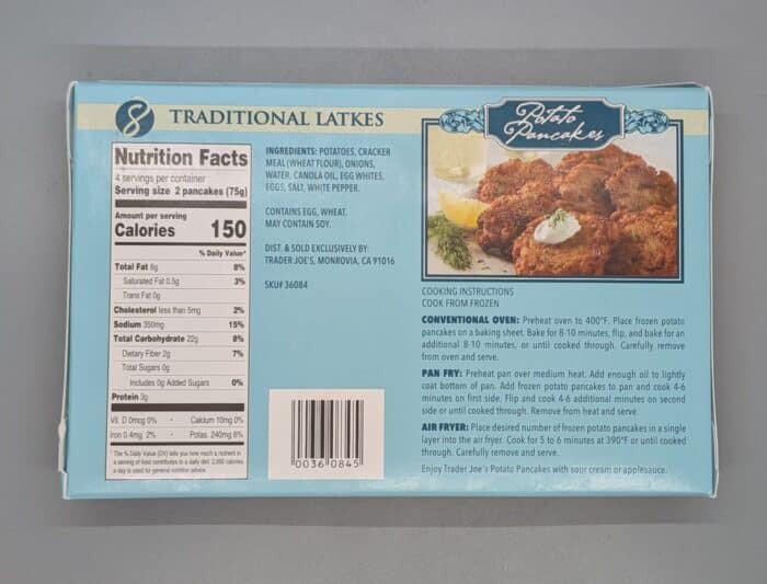 Trader Joe's Latke Potato Pancakes