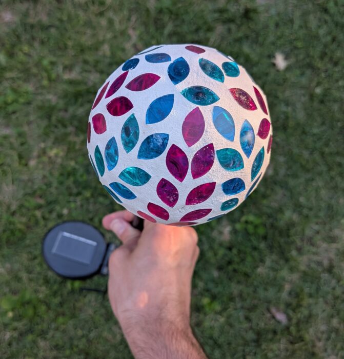 Mosaic Solar Garden Stake