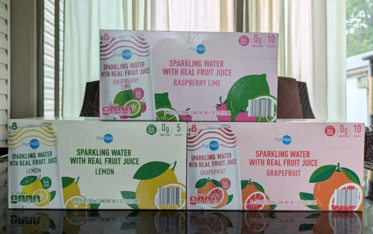 PurAqua Sparkling Water with Real Fruit Juice
