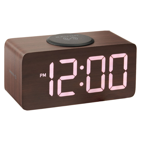 Bauhn Wireless Charging Clock - 2026