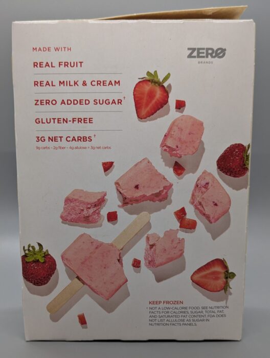 Zero Brands Strawberry Cream Bars