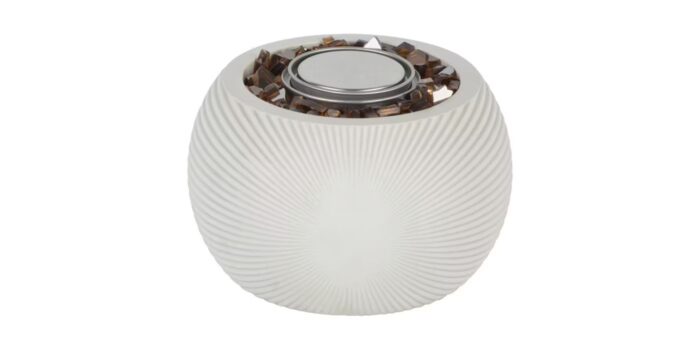 Belavi Glass Tabletop Fire Bowl
