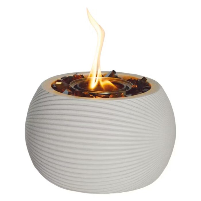 Belavi Glass Tabletop Fire Bowl