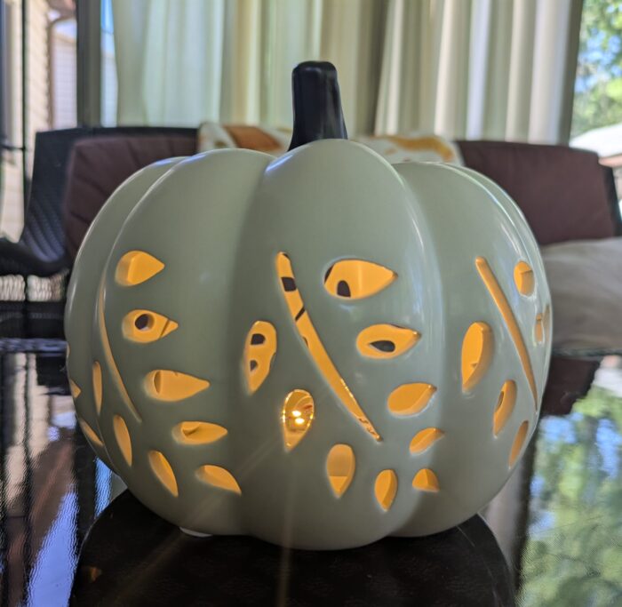 KIRKTON HOUSE LED Ceramic Pumpkins 3