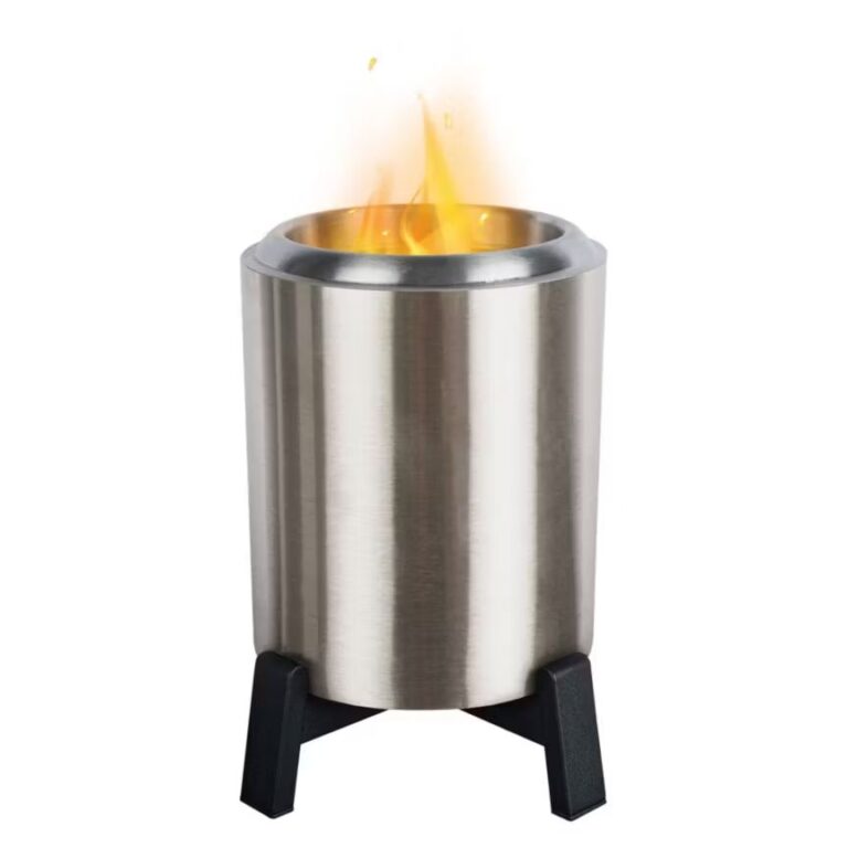 Table Top Smokeless Fire Pit Silver (1)